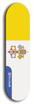 SovReign -- Vatican City Flag: Limited Edition, Blue Logo Skateboard Deck