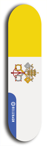 SovReign -- Vatican City Flag: Limited Edition, Blue Logo Skateboard Deck