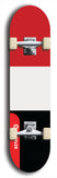 North American maple skateboard deck designed by underground artist BellyRash -- available in widths between 7.5 to 8.5 inches in both mellow concave and steep concave shapes. Artwork : 	Yemen	flag skateboard deck																				