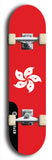 North American maple skateboard deck designed by underground artist BellyRash -- available in widths between 7.5 to 8.5 inches in both mellow concave and steep concave shapes. Artwork : 	Hong Kong	flag skateboard deck																				