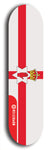 Northern Ireland flag skateboard deck. North American maple skateboard deck available in widths between 7.5 to 8.5 inches in both mellow concave and steep concave shapes.