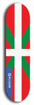 North American maple skateboard deck designed by underground artist BellyRash -- available in widths between 7.5 to 8.5 inches in both mellow concave and steep concave shapes. Artwork : 	Basque Country flag skateboard deck																		