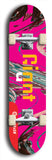 Skateboard deck: Limited edition, North American maple skateboard deck designed by underground artist BellyRash - available widths 7.5 to 8.5 inches in both mellow concave and steep concave shapes. Artwork: GIANT logo brand popsicle-shaped deck