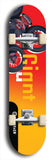 Skateboard deck: Limited edition, North American maple skateboard deck designed by underground artist BellyRash - available widths 7.5 to 8.5 inches in both mellow concave and steep concave shapes. Artwork: GIANT logo brand popsicle-shaped deck