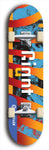 Skateboard deck: Limited edition, North American maple skateboard deck designed by underground artist BellyRash - available widths 7.5 to 8.5 inches in both mellow concave and steep concave shapes. Artwork: GIANT logo brand popsicle-shaped deck