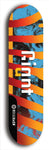 Skateboard deck: Limited edition, North American maple skateboard deck designed by underground artist BellyRash - available widths 7.5 to 8.5 inches in both mellow concave and steep concave shapes. Artwork: GIANT logo brand popsicle-shaped deck