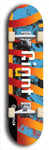 Skateboard deck: Limited edition, North American maple skateboard deck designed by underground artist BellyRash - available widths 7.5 to 8.5 inches in both mellow concave and steep concave shapes. Artwork: GIANT logo brand popsicle-shaped deck