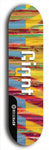 Skateboard deck: Limited edition, North American maple skateboard deck designed by underground artist BellyRash - available widths 7.5 to 8.5 inches in both mellow concave and steep concave shapes. Artwork: GIANT logo brand popsicle-shaped deck