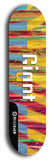 Skateboard deck: Limited edition, North American maple skateboard deck designed by underground artist BellyRash - available widths 7.5 to 8.5 inches in both mellow concave and steep concave shapes. Artwork: GIANT logo brand popsicle-shaped deck