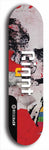 Skateboard deck: Limited edition, North American maple skateboard deck designed by underground artist BellyRash - available widths 7.5 to 8.5 inches in both mellow concave and steep concave shapes. Artwork: GIANT logo brand popsicle-shaped deck