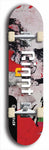 Skateboard deck: Limited edition, North American maple skateboard deck designed by underground artist BellyRash - available widths 7.5 to 8.5 inches in both mellow concave and steep concave shapes. Artwork: GIANT logo brand popsicle-shaped deck