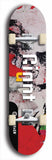 Skateboard deck: Limited edition, North American maple skateboard deck designed by underground artist BellyRash - available widths 7.5 to 8.5 inches in both mellow concave and steep concave shapes. Artwork: GIANT logo brand popsicle-shaped deck