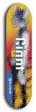 Skateboard deck: Limited edition, North American maple skateboard deck designed by underground artist BellyRash - available widths 7.5 to 8.5 inches in both mellow concave and steep concave shapes. Artwork: GIANT logo brand popsicle-shaped deck