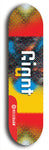 Skateboard deck: Limited edition, North American maple skateboard deck designed by underground artist BellyRash - available widths 7.5 to 8.5 inches in both mellow concave and steep concave shapes. Artwork: GIANT logo brand popsicle-shaped deck