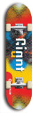 Skateboard deck: Limited edition, North American maple skateboard deck designed by underground artist BellyRash - available widths 7.5 to 8.5 inches in both mellow concave and steep concave shapes. Artwork: GIANT logo brand popsicle-shaped deck