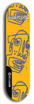 Skateboard deck: Limited edition, North American maple skateboard deck designed by underground artist BellyRash - available widths 7.5 to 8.5 inches in both mellow concave and steep concave shapes. Artwork: SK8PUNX logo brand popsicle-shaped deck