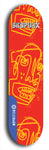 Skateboard deck: Limited edition, North American maple skateboard deck designed by underground artist BellyRash - available widths 7.5 to 8.5 inches in both mellow concave and steep concave shapes. Artwork: SK8PUNX logo brand popsicle-shaped deck