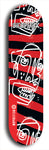 Skateboard deck: Limited edition, North American maple skateboard deck designed by underground artist BellyRash - available widths 7.5 to 8.5 inches in both mellow concave and steep concave shapes. Artwork: SK8PUNX logo brand popsicle-shaped deck