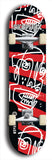 Skateboard deck: Limited edition, North American maple skateboard deck designed by underground artist BellyRash - available widths 7.5 to 8.5 inches in both mellow concave and steep concave shapes. Artwork: SK8PUNX logo brand popsicle-shaped deck