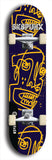 Skateboard deck: Limited edition, North American maple skateboard deck designed by underground artist BellyRash - available widths 7.5 to 8.5 inches in both mellow concave and steep concave shapes. Artwork: SK8PUNX logo brand popsicle-shaped deck