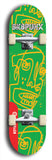 Skateboard deck: Limited edition, North American maple skateboard deck designed by underground artist BellyRash - available widths 7.5 to 8.5 inches in both mellow concave and steep concave shapes. Artwork: SK8PUNX logo brand popsicle-shaped deck