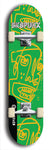 Skateboard deck: Limited edition, North American maple skateboard deck designed by underground artist BellyRash - available widths 7.5 to 8.5 inches in both mellow concave and steep concave shapes. Artwork: SK8PUNX logo brand popsicle-shaped deck