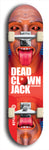 Skateboard deck: Limited edition, North American maple skateboard deck designed by underground artist BellyRash - available widths 7.5 to 8.5 inches in both mellow concave and steep concave shapes. Artwork: DEAD CLOWN JACK logo brand popsicle-shaped deck