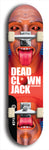 Skateboard deck: Limited edition, North American maple skateboard deck designed by underground artist BellyRash - available widths 7.5 to 8.5 inches in both mellow concave and steep concave shapes. Artwork: DEAD CLOWN JACK logo brand popsicle-shaped deck