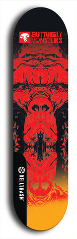 Buttugly Monsters #32: Black Logo Skateboard Deck