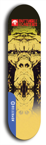 Buttugly Monsters #35: Blue Logo Skateboard Deck