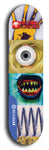 Buttugly Monsters #1: Blue Logo Skateboard Deck