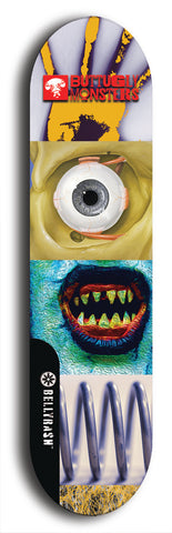 Buttugly Monsters #1: Black Logo Skateboard Deck