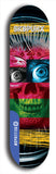 Skateboard deck: Limited edition, North American maple skateboard deck designed by underground artist BellyRash - available widths 7.5 to 8.5 inches in both mellow concave and steep concave shapes. Artwork: SK8PUNX logo brand popsicle-shaped deck