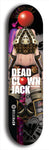 Skateboard deck: Limited edition, North American maple skateboard deck designed by underground artist BellyRash - available widths 7.5 to 8.5 inches in both mellow concave and steep concave shapes. Artwork: DEAD CLOWN JACK logo brand popsicle-shaped deck