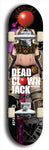 Skateboard deck: Limited edition, North American maple skateboard deck designed by underground artist BellyRash - available widths 7.5 to 8.5 inches in both mellow concave and steep concave shapes. Artwork: DEAD CLOWN JACK logo brand popsicle-shaped deck