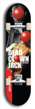 Skateboard deck: Limited edition, North American maple skateboard deck designed by underground artist BellyRash - available widths 7.5 to 8.5 inches in both mellow concave and steep concave shapes. Artwork: DEAD CLOWN JACK logo brand popsicle-shaped deck