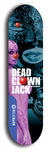 Skateboard deck: Limited edition, North American maple skateboard deck designed by underground artist BellyRash - available widths 7.5 to 8.5 inches in both mellow concave and steep concave shapes. Artwork: DEAD CLOWN JACK logo brand popsicle-shaped deck