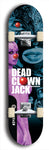 Skateboard deck: Limited edition, North American maple skateboard deck designed by underground artist BellyRash - available widths 7.5 to 8.5 inches in both mellow concave and steep concave shapes. Artwork: DEAD CLOWN JACK logo brand popsicle-shaped deck