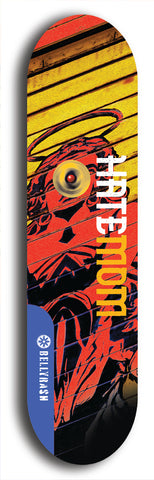 HateMom #4: Blue Logo Skateboard Deck