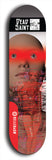 Skateboard deck: Limited edition, North American maple skateboard deck designed by underground artist BellyRash - available widths 7.5 to 8.5 inches in both mellow concave and steep concave shapes. Artwork: DEAD SAINT logo brand popsicle-shaped deck