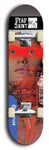 Skateboard deck: Limited edition, North American maple skateboard deck designed by underground artist BellyRash - available widths 7.5 to 8.5 inches in both mellow concave and steep concave shapes. Artwork: DEAD SAINT logo brand popsicle-shaped deck