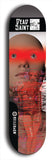 Skateboard deck: Limited edition, North American maple skateboard deck designed by underground artist BellyRash - available widths 7.5 to 8.5 inches in both mellow concave and steep concave shapes. Artwork: DEAD SAINT logo brand popsicle-shaped deck