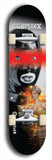 Skateboard deck: Limited edition, North American maple skateboard deck designed by underground artist BellyRash - available widths 7.5 to 8.5 inches in both mellow concave and steep concave shapes. Artwork: SK8PUNX logo brand popsicle-shaped deck
