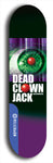 Skateboard deck: Limited edition, North American maple skateboard deck designed by underground artist BellyRash - available widths 7.5 to 8.5 inches in both mellow concave and steep concave shapes. Artwork: DEAD CLOWN JACK logo brand popsicle-shaped deck