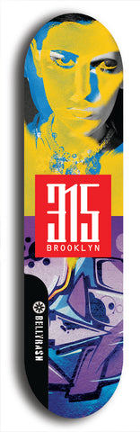 315 Brooklyn #10: Limited Edition, Black Logo Skateboard Deck