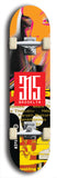 North American maple skateboard deck designed by underground artist BellyRash -- available in widths between 7.5 to 8.5 inches in both mellow concave and steep concave shapes. Artwork: street art and street artist and red 315 Brooklyn logo