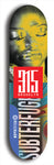 North American maple skateboard deck designed by underground artist BellyRash -- available in widths between 7.5 to 8.5 inches in both mellow concave and steep concave shapes. Artwork: street art and street artist and red 315 Brooklyn logo