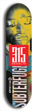 North American maple skateboard deck designed by underground artist BellyRash -- available in widths between 7.5 to 8.5 inches in both mellow concave and steep concave shapes. Artwork: street art and street artist and red 315 Brooklyn logo