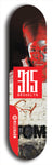 North American maple skateboard deck designed by underground artist BellyRash -- available in widths between 7.5 to 8.5 inches in both mellow concave and steep concave shapes. Artwork: street art and street artist and red 315 Brooklyn logo