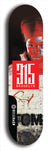 North American maple skateboard deck designed by underground artist BellyRash -- available in widths between 7.5 to 8.5 inches in both mellow concave and steep concave shapes. Artwork: street art and street artist and red 315 Brooklyn logo